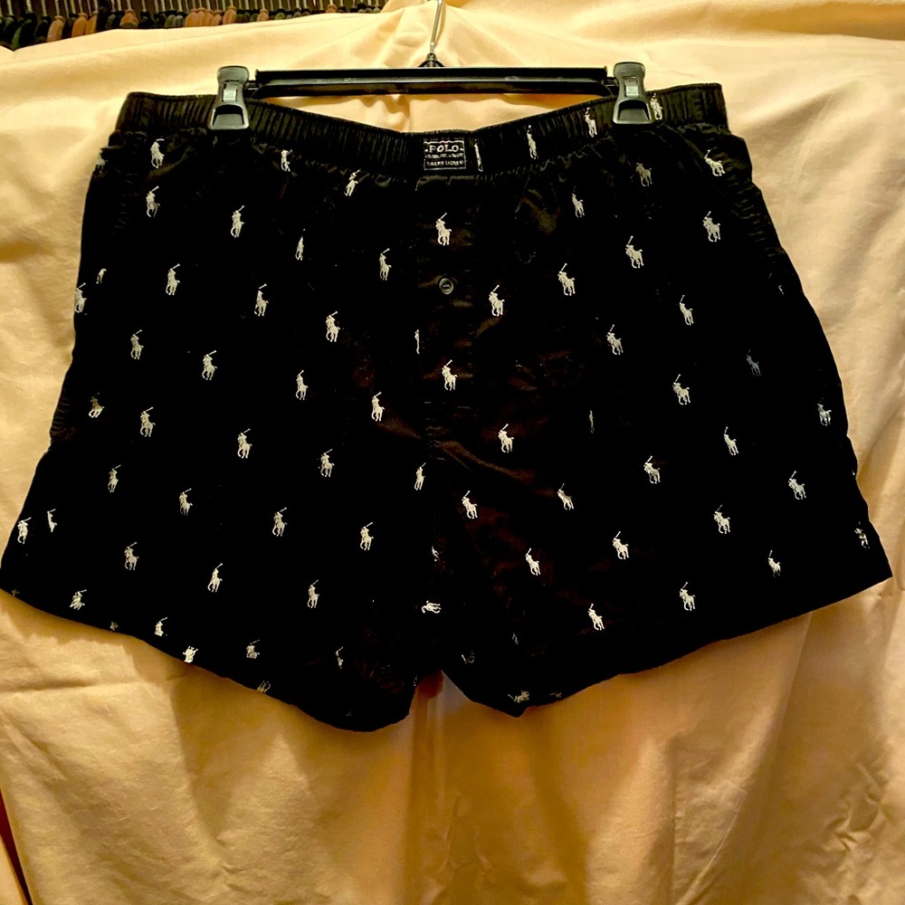 Polo cotton men’s boxer with pony’s and buttons